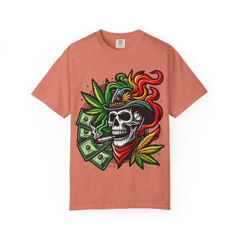 Skull & Smoke T-Shirt | Cool Unisex Graphic Tee for Music Lovers, Festival Wear, Street Style, Gift Idea, Vibrant Design
