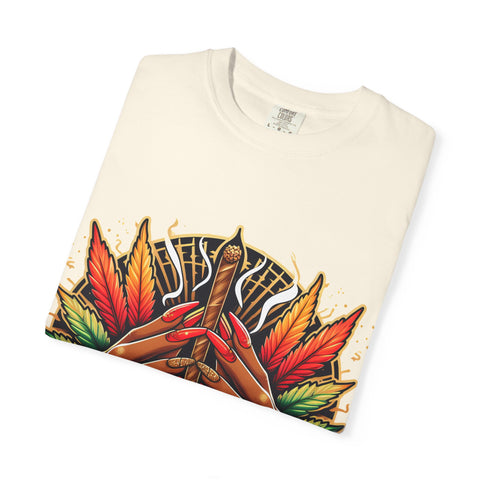 Bohemian Hand-Drawn T-Shirt for Nature Lovers