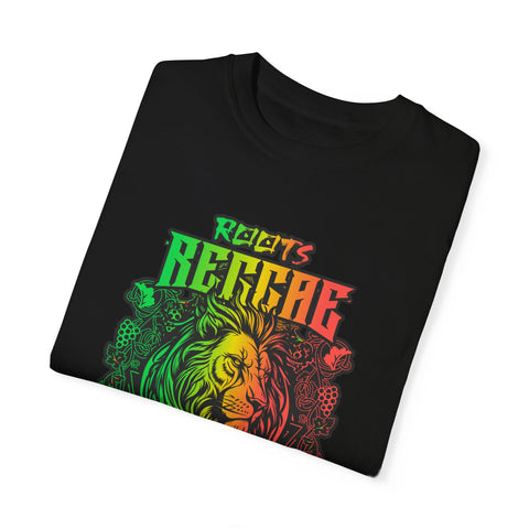 Unisex Garment-Dyed Reggae T-Shirt - Feel the Rhythm Graphic Tee for Music Lovers