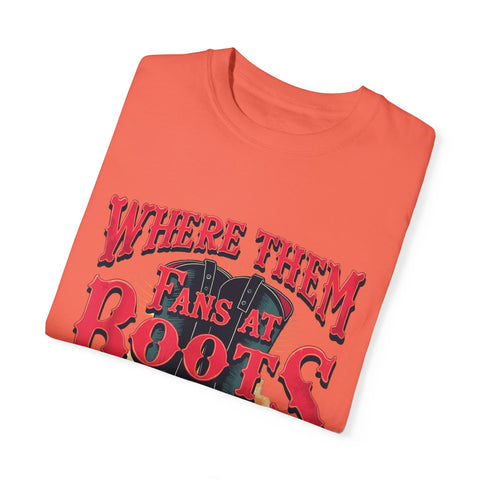 Where Them Fans at Boots Unisex T-Shirt - Perfect for Country Music Lovers
