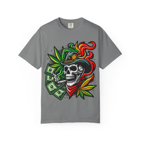 Skull & Smoke T-Shirt | Cool Unisex Graphic Tee for Music Lovers, Festival Wear, Street Style, Gift Idea, Vibrant Design
