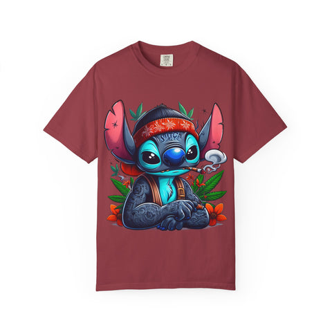 Vibrant Cartoon T-Shirt with Chill Vibe - Unisex Garment-Dyed Tee