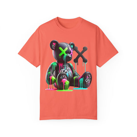 Graffiti Bear Unisex Garment-Dyed T-Shirt