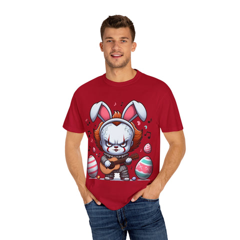 Easter Bunny Rock Star T-Shirt - Unisex Garment-Dyed Tee