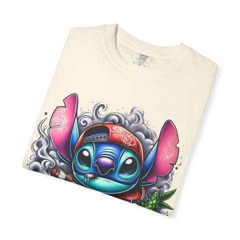 Colorful Stitch Graphic T-Shirt - Unisex Tie-Dye Style for Relaxed Vibes