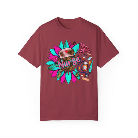 Colorful Nurse Appreciation T-Shirt - Garment-Dyed Unisex Tee