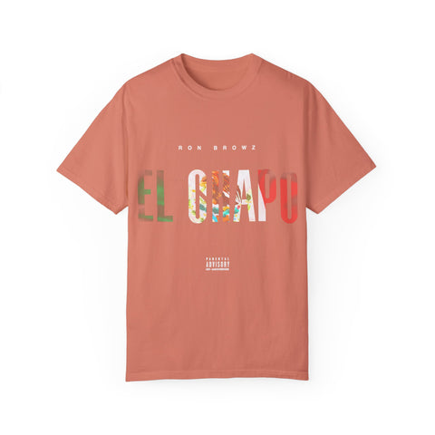Unisex Garment-Dyed T-Shirt with 'EL CHAPU' Design - Casual Vibe, Perfect for Everyday Wear