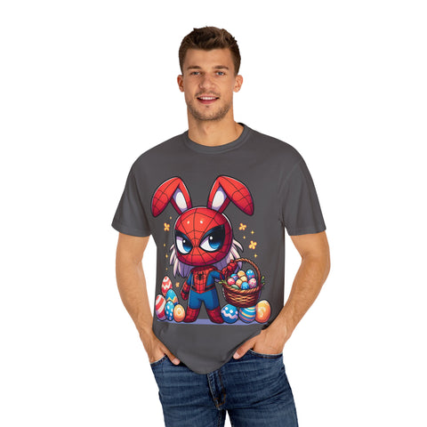 Easter Bunny Superhero T-Shirt - Unisex Garment-Dyed Tee