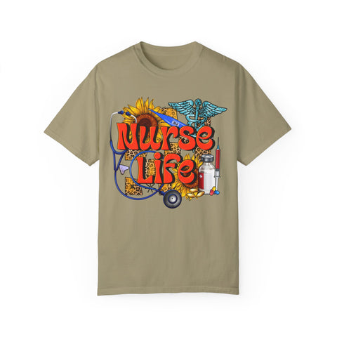 Nurse Life T-Shirt - Garment-Dyed Tee for Healthcare Heroes