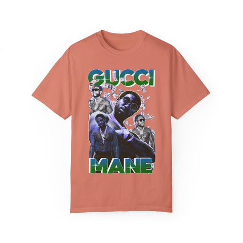 Unisex Garment-Dyed T-shirt - Gucci Mane Graphic Tee