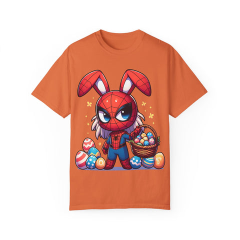 Easter Bunny Superhero T-Shirt - Unisex Garment-Dyed Tee