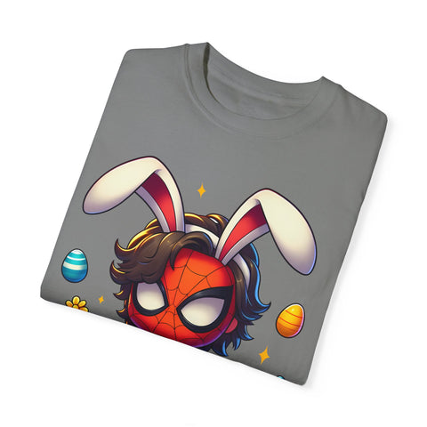 Easter Spider-Man T-Shirt | Unisex Garment-Dyed Tee for Kids & Fans