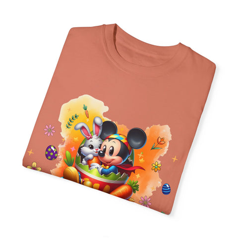 Chilling With My Peeps Unisex Garment-Dyed T-shirt | Fun Easter Graphic Tee