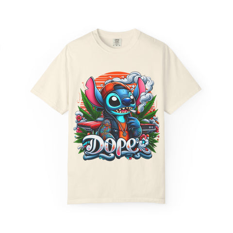 Dope Stitch Unisex Garment-Dyed T-Shirt | Vibrant Graphic Tee for Casual Style