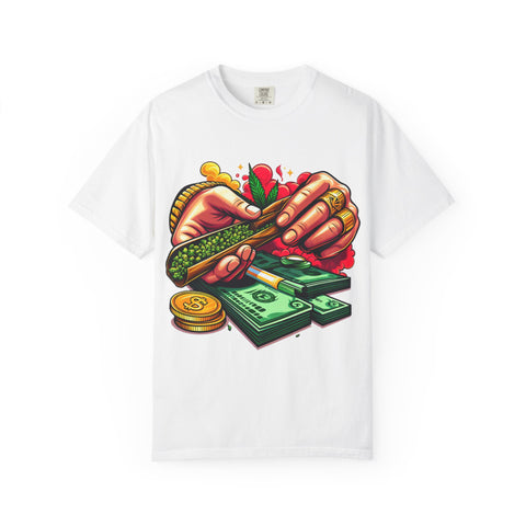 Cool Cannabis Money T-Shirt | Unisex Garment-Dyed Tee