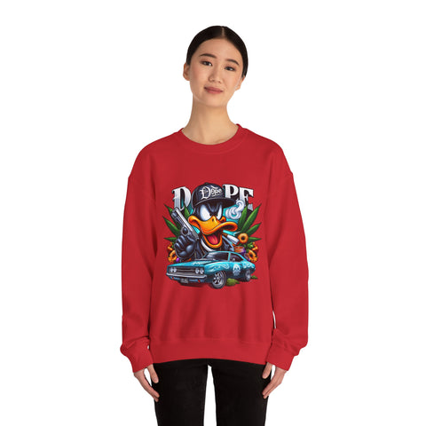 Cool Duck Graphic Crewneck Sweatshirt - Unisex Heavy Blend™ - DOPE Design