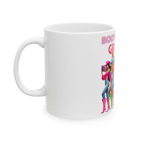 Retro Glam Ceramic Mug - Perfect for Coffee Lovers and Gift Givers!