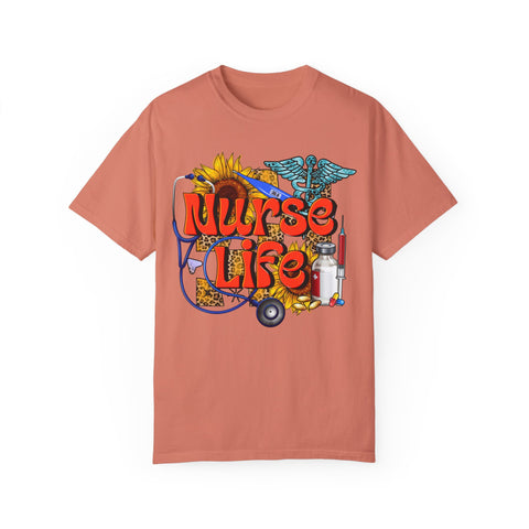 Nurse Life T-Shirt - Garment-Dyed Tee for Healthcare Heroes