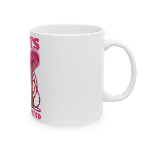 Boozy Cowgirl Ceramic Mug - Fun Drinkware for Western Lovers