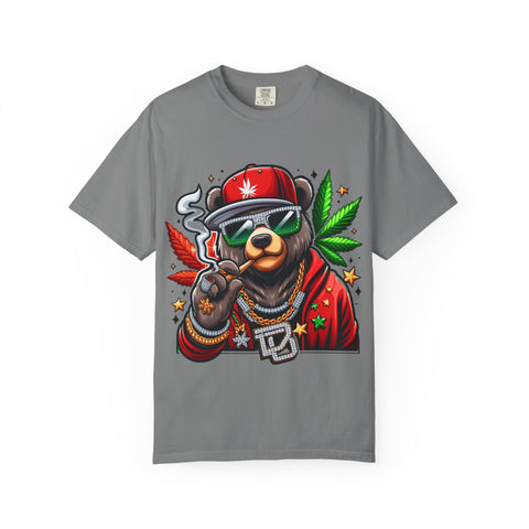 Chill Vibe Bear Unisex T-Shirt - Trendy Streetwear for Cannabis Lovers