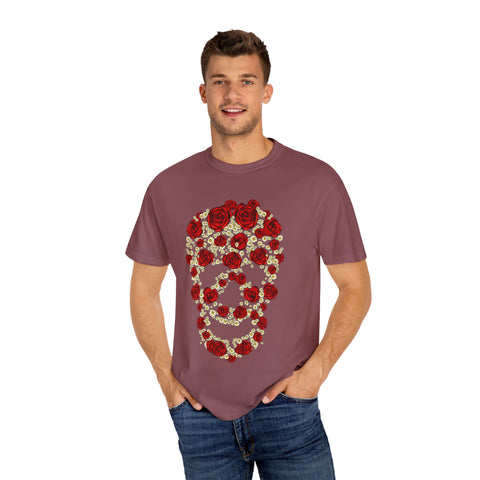 Floral Skull Unisex T-Shirt - Stylish Casual Wear for Creative Souls