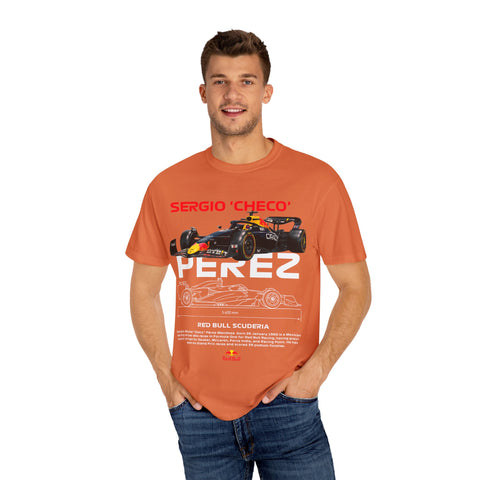 Sergio 'Checo' Perez Unisex Garment-Dyed T-Shirt - Red Bull Racing Fan Tee