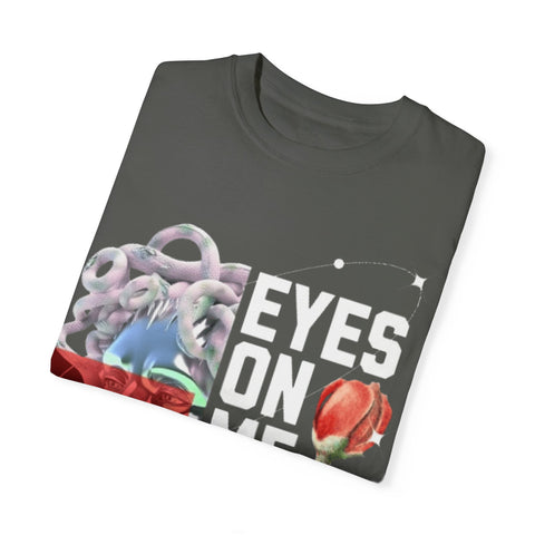 Artistic Unisex Dreamy T-Shirt - 'Eyes on Me, Boys' Design