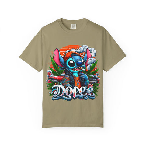 Dope Stitch Unisex Garment-Dyed T-Shirt | Vibrant Graphic Tee for Casual Style