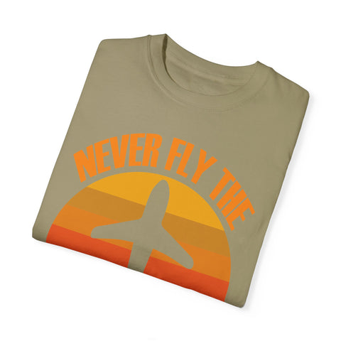 Vintage-Inspired Travel T-Shirt - "Never Fly the A Model of Anything"