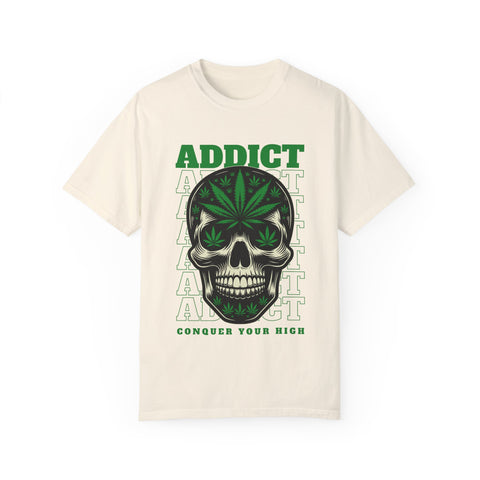 Addict Skull Graphic T-Shirt - Conquer Your High