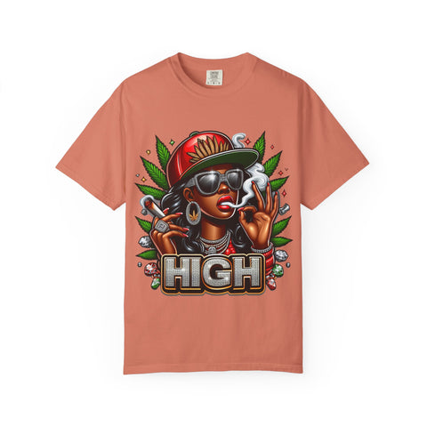 High Vibes Unisex Garment-Dyed T-shirt