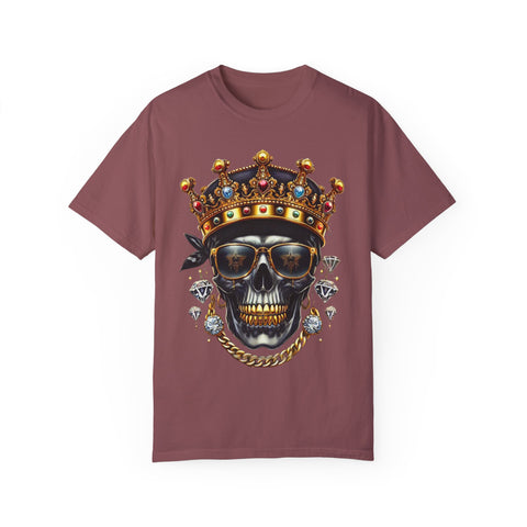 King Skull Graphic Unisex T-Shirt - Trendy Streetwear for Cool Casual Vibes