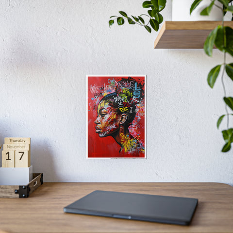 Vibrant Gloss Poster - Urban Art Print with Graffiti Style