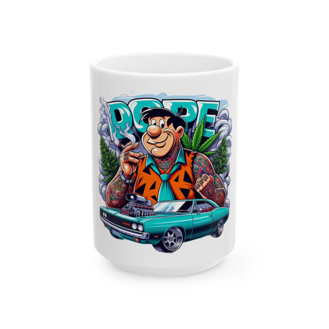 Retro Cartoon Car Ceramic Mug - 11oz & 15oz