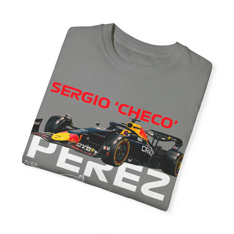 Sergio 'Checo' Perez Unisex Garment-Dyed T-Shirt - Red Bull Racing Fan Tee