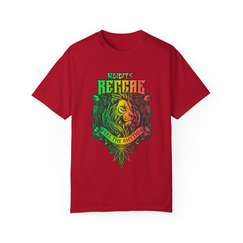 Unisex Garment-Dyed Reggae T-Shirt - Feel the Rhythm Graphic Tee for Music Lovers