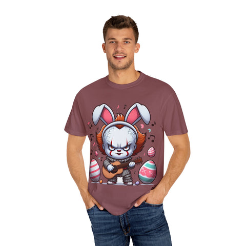 Easter Bunny Rock Star T-Shirt - Unisex Garment-Dyed Tee