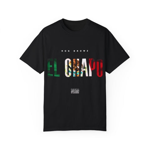 Unisex Garment-Dyed T-Shirt with 'EL CHAPU' Design - Casual Vibe, Perfect for Everyday Wear