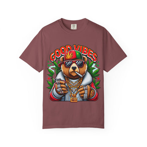 Good Vibes Unisex T-Shirt - Cool Bear Design