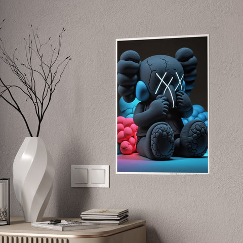 Modern Art Gloss Poster | Trendy Elephant Wall Art for Home Decor