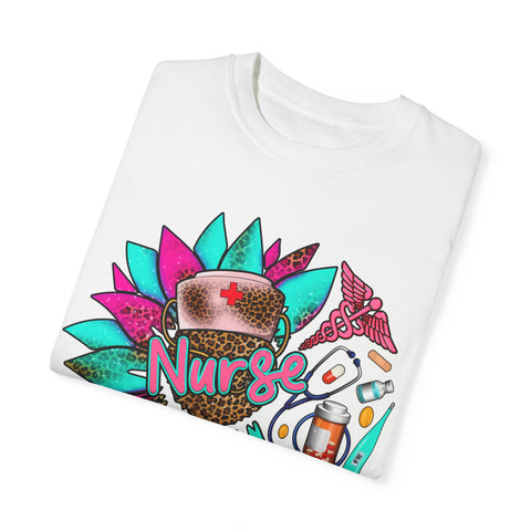 Colorful Nurse Appreciation T-Shirt - Garment-Dyed Unisex Tee