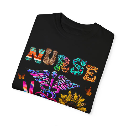 Colorful Nurse Graphic T-Shirt – Perfect for Healthcare Heroes