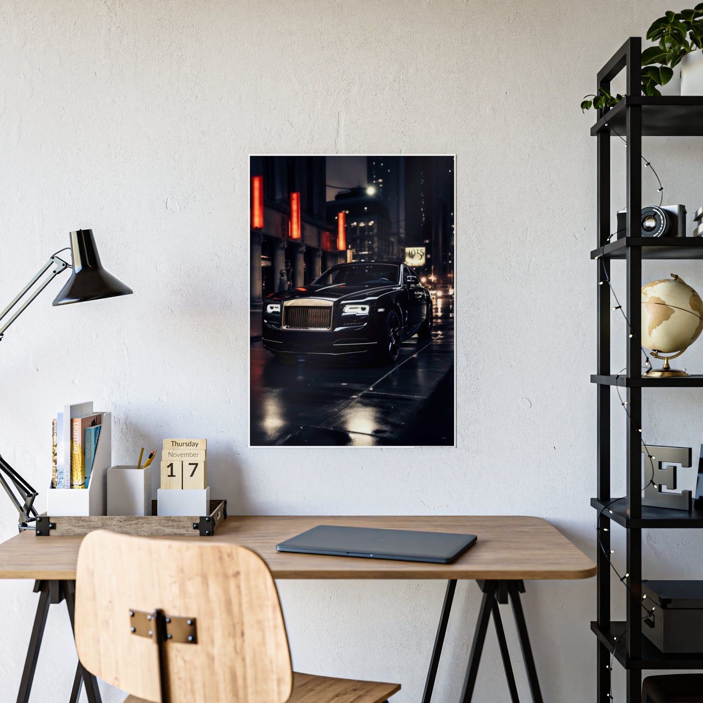 Luxury Car Gloss Poster - Elegant Urban Decor