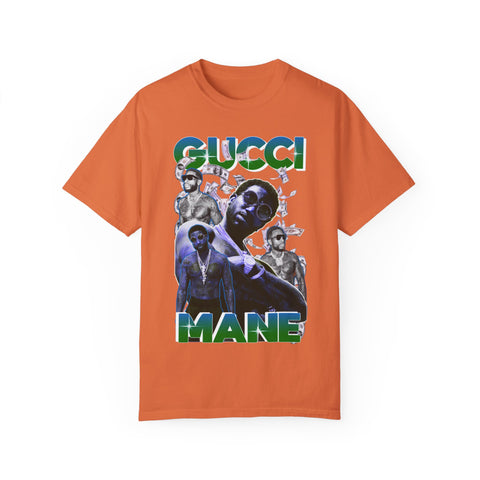 Unisex Garment-Dyed T-shirt - Gucci Mane Graphic Tee