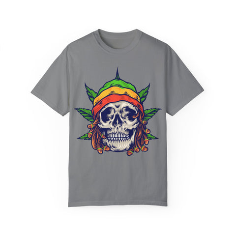 Skull & Leaf Graphic Unisex T-Shirt - Perfect for Festivals & Casual Wear