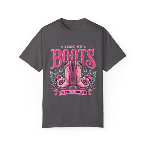 I Got My Boots on the Ground Unisex T-Shirt - Stylish Country Vibe, Perfect for Music Festivals and Casual Outings