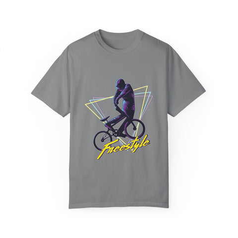 Unisex Freestyle Cycling T-Shirt - Retro Bike Art Tee