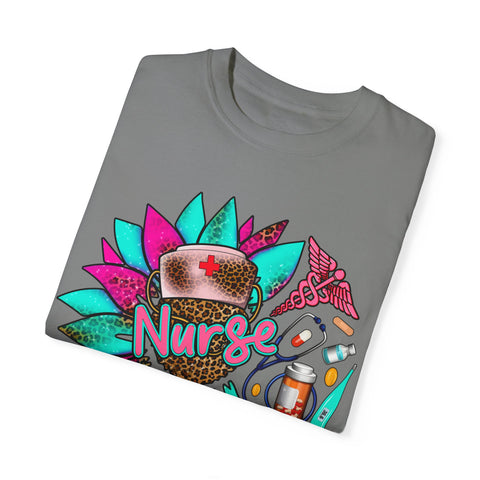 Colorful Nurse Appreciation T-Shirt - Garment-Dyed Unisex Tee