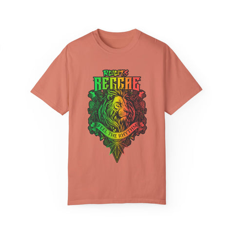 Unisex Garment-Dyed Reggae T-Shirt - Feel the Rhythm Graphic Tee for Music Lovers