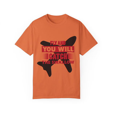 Catch the Swallow T-Shirt - Unisex Garment-Dyed Tee for Adventurers